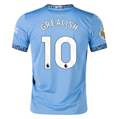 Men's Authentic Puma Grealish Manchester City Home Jersey 24/25