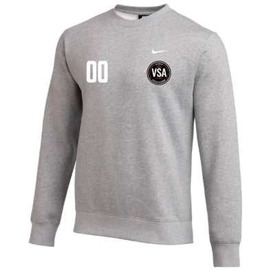 Valencia Nike Team Club Fleece Sweatshirt Grey