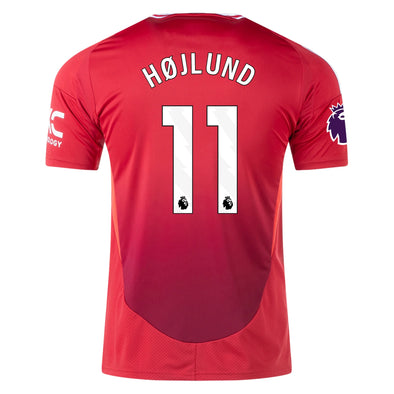 Men's Replica adidas Hojlund Manchester United Home Jersey 24/25