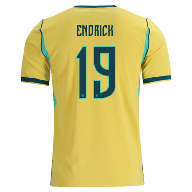 ブラジル代表 ENDRICK 19 シャツ Men's Replica Nike Endrick Brazil Home Jersey 2026 – Soccer Zone USA