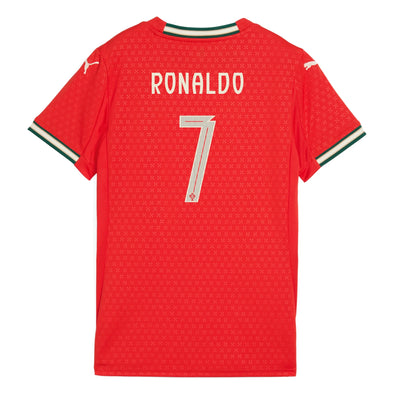 Women's Replica Puma Ronaldo Portugal Home Jersey 2025