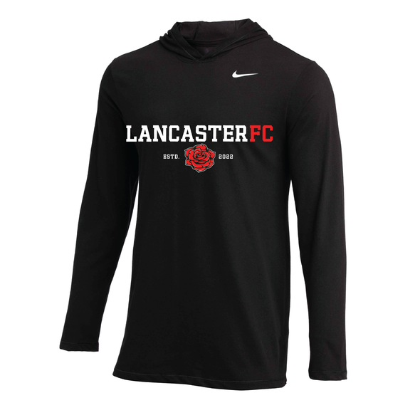 Lancaster FC (Transfer) Nike Long Sleeve Hoodie Tee Black