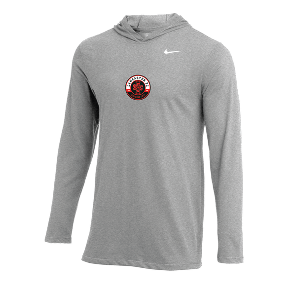 Lancaster FC FAN (Patch) Nike Long Sleeve Hoodie Tee Grey