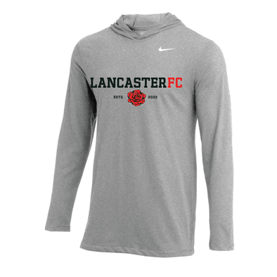 Lancaster FC FAN (Transfer) Nike Long Sleeve Hoodie Tee Grey