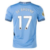 Men's Replica Puma De Bruyne Manchester City Home Jersey 24/25