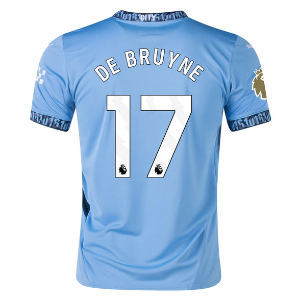 Kid's Replica Puma De Bruyne Manchester City Home Jersey 24/25