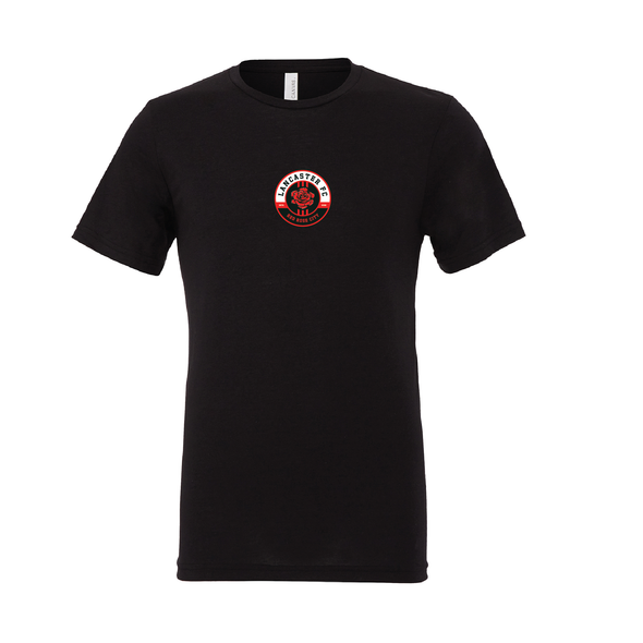 Lancaster FC FAN (Patch) Bella + Canvas Short Sleeve Triblend T-Shirt Solid Black