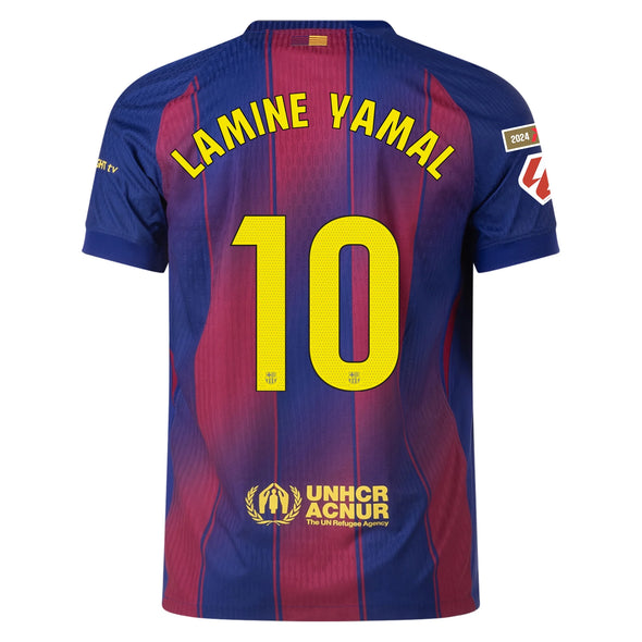 Men's Authentic Nike Lamine Yamal Barcelona Home Jersey 25/26