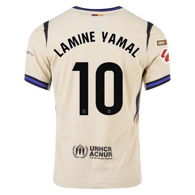 Men's Authentic Nike Lamine Yamal Barcelona Away Jersey 25/26
