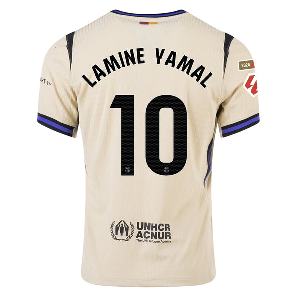 Men's Authentic Nike Lamine Yamal Barcelona Away Jersey 25/26