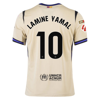 Men's Replica Nike Lamine Yamal Barcelona Away Jersey 25/26