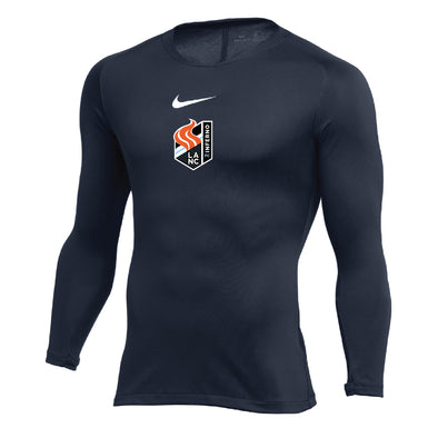 Lancaster Inferno FC Nike Park LS First Layer Compression Navy