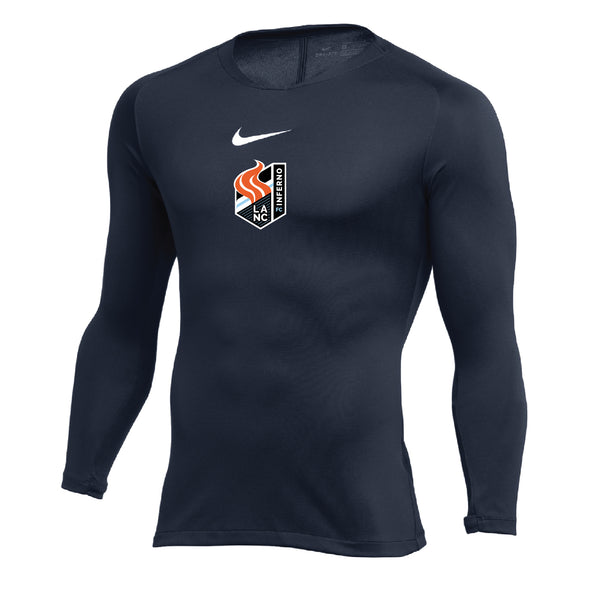 Lancaster Inferno Nike Park LS First Layer Compression Navy