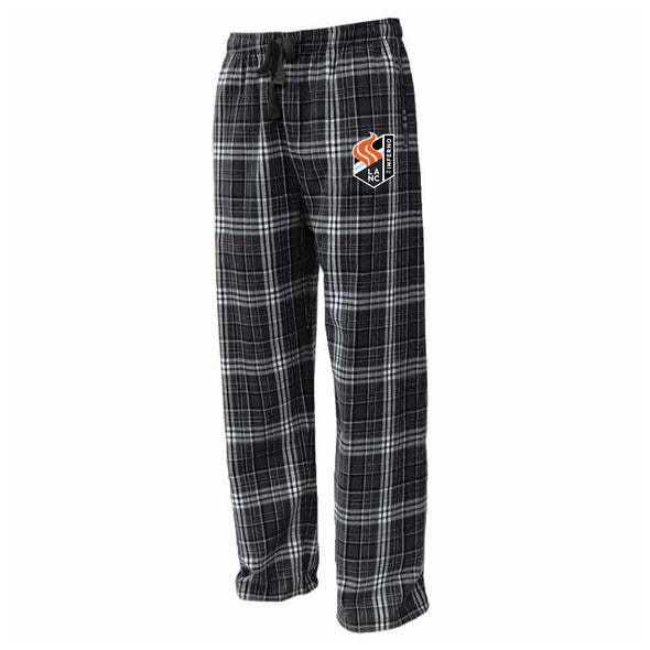 Lancaster Inferno Flannel Plaid Pajama Pant Black/White