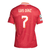 Men's Authentic Nike Luis Diaz Liverpool Home Jersey 24/25- UCL