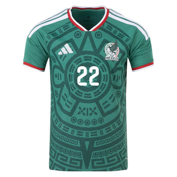 Men's Authentic adidas H.Lozano Mexico Home Jersey 2026 - Ships by 12/10