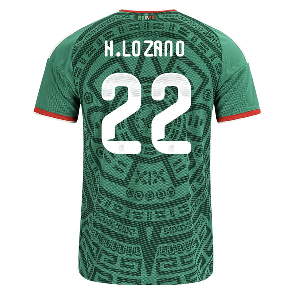 Kid's Replica adidas H.Lozano Mexico Home Jersey 2026 - Ships by 12/10