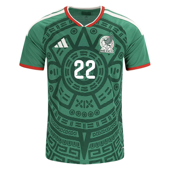 Men's Replica adidas H.Lozano Mexico Home Jersey 2026 - Ships by 12/10
