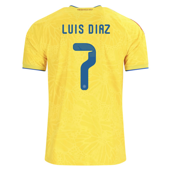 Kid's Replica adidas Luis Diaz Colombia Home Jersey 2026 - Ships by 12/10