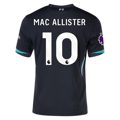 Men's Replica Nike Mac Allister Liverpool Away Jersey 24/25