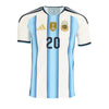 Men's Authentic adidas Mac Allister Argentina Home Jersey 2026 - Ships by 12/10