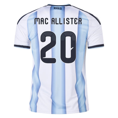 Kid's Replica adidas Mac Allister Argentina Home Jersey 2026 - Ships by 12/10