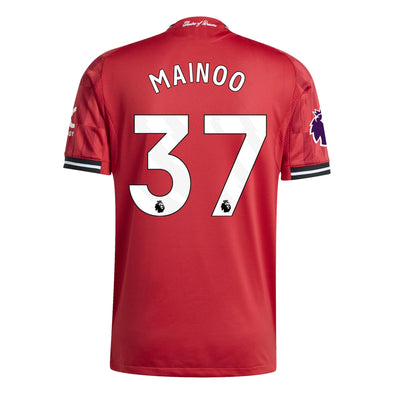 Men's Authentic adidas Mainoo Manchester United Home Jersey 25/26