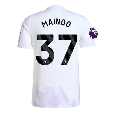 Men's Authentic adidas Mainoo Manchester United Away Jersey 25/26