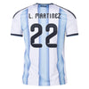 Womens's Replica adidas L. Martinez Argentina Home Jersey 2026 - Ships by 12/10