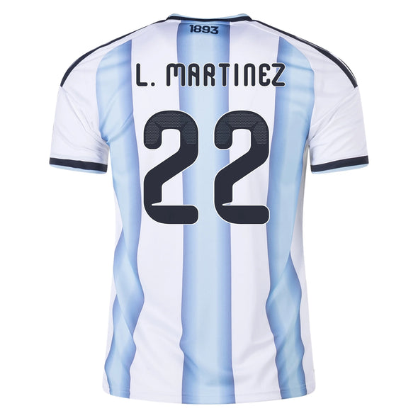 Womens's Replica adidas L. Martinez Argentina Home Jersey 2026 - Ships by 12/10