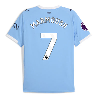 Kid's Replica Puma Marmoush Manchester City Home Jersey 25/26