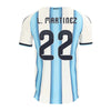 Men's Authentic adidas L. Martinez Argentina Home Jersey 2026 - Ships by 12/10