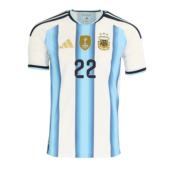 Men's Authentic adidas L. Martinez Argentina Home Jersey 2026 - Ships by 12/10