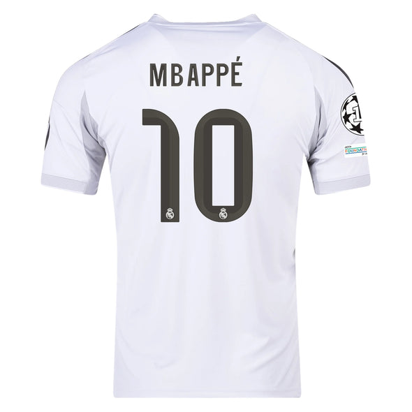 Men's Replica adidas Mbappe Real Madrid Home Jersey 25/26