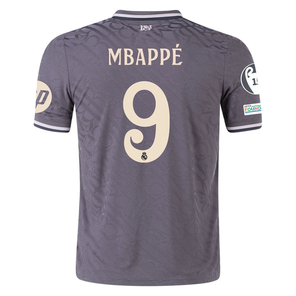 Men's Authentic adidas Mbappe Real Madrid Third Jersey 24/25