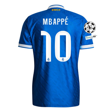 Men's Authentic adidas Mbappe Real Madrid Third Jersey 25/26 - UCL