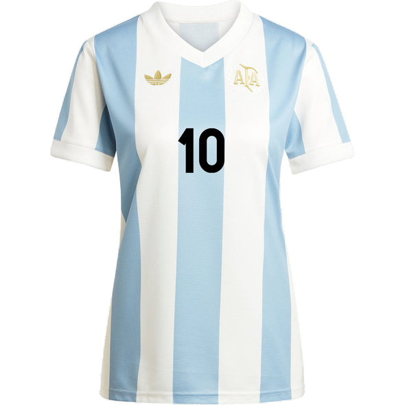 Women's Replica adidas Messi Argentina Anniversary Jersey 2025