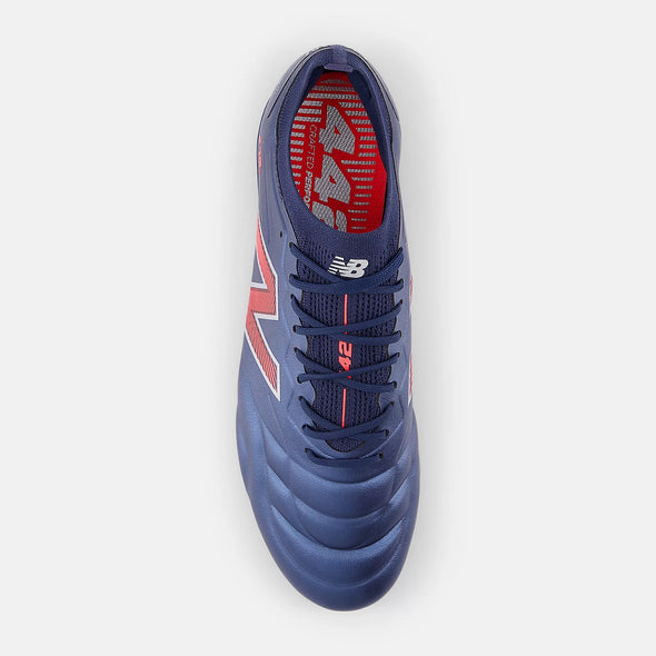 New Balance 442 Elite FG Firm Ground Soccer Cleats V2- Nb Navy/Silver/Energy Red