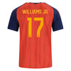 Kid's Replica adidas Williams Jr. Spain Home Jersey 2026 - Ships by 12/10