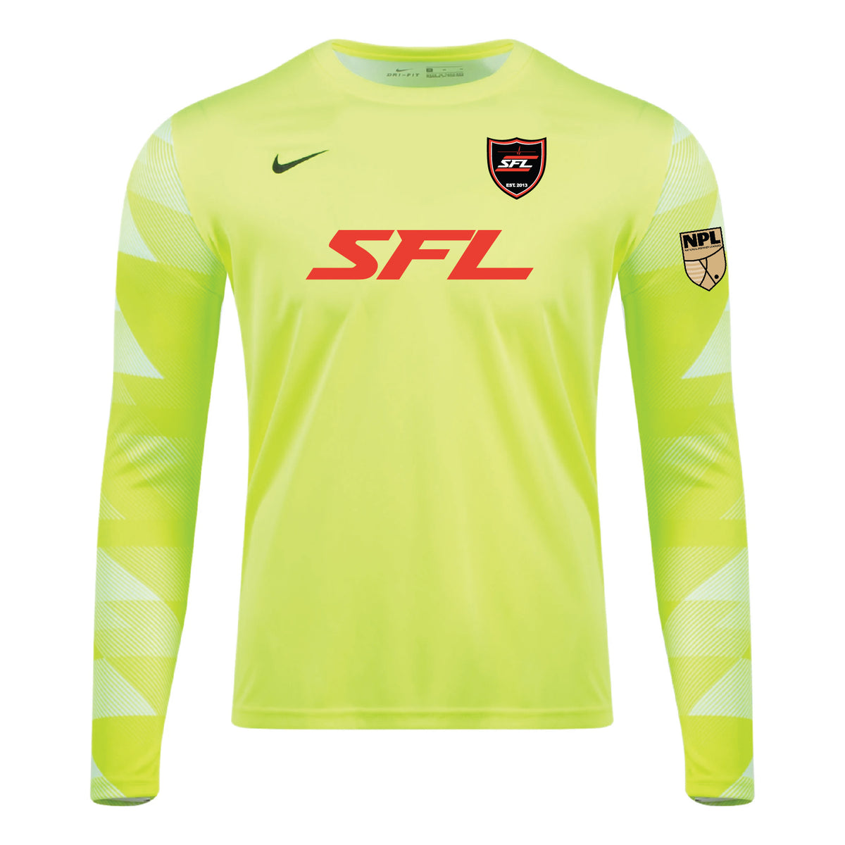 SFL NPL Nike LS Park IV Goalkeeper Jersey Volt – Soccer Zone USA