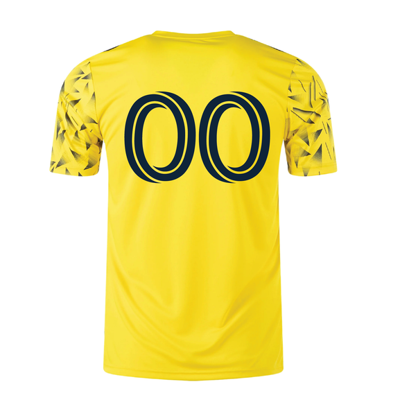 NYCFC Boys Select adidas Icon 25 Goalkeeper Jersey Yellow