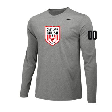 NY Crush Supporter Nike Legend LS Shirt Grey