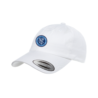 NYCFC Girls Program Yupoong Cotton Twill Dad Cap White