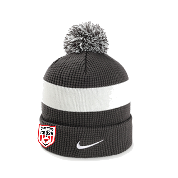 NY Crush Nike Authentic Pom Beanie Anthracite/White