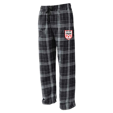 NY Crush Flannel Plaid Pajama Pant Black/White