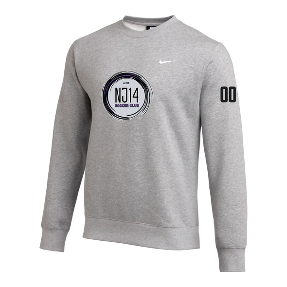 NJ14 FAN Nike Team Club Fleece Sweatshirt - Grey
