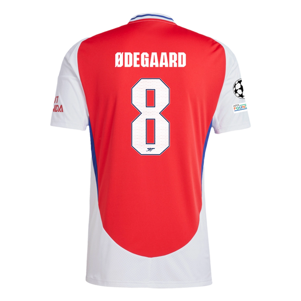 Men's Replica Adidas Odegaard Arsenal Home Jersey 24/25- UCL