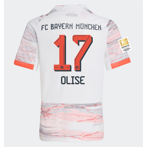 Men's Replica adidas Olise Bayern Munich Away Jersey 25/26