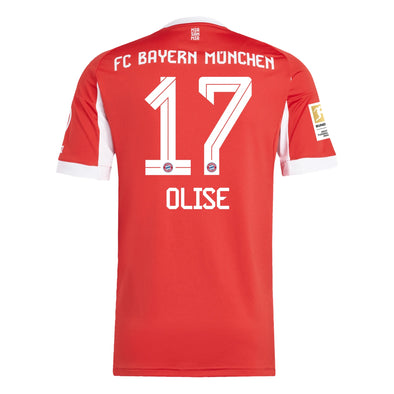 Kid's Replica adidas Olise Bayern Munich Home Jersey 25/26