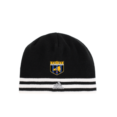 Orange County SC adidas Leverage Knit Beanie Black/White